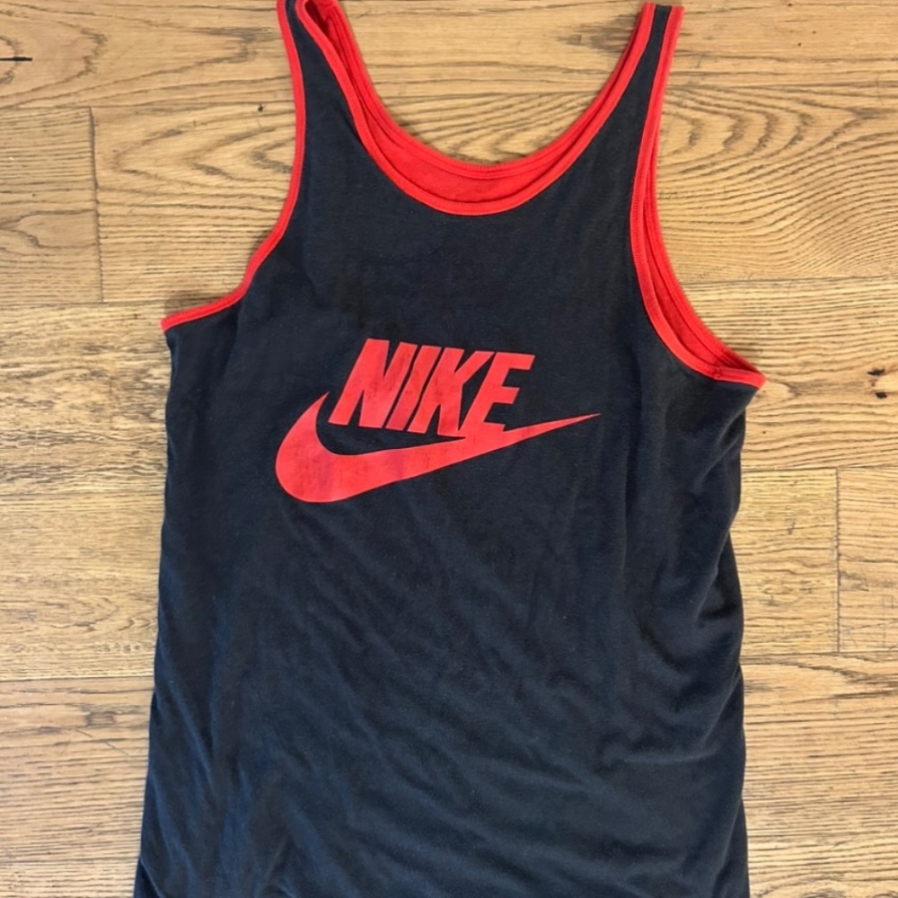 1980s Nike Air Jordan Reversible Tank Top Red/Dark Blue - Picture 5 of 5